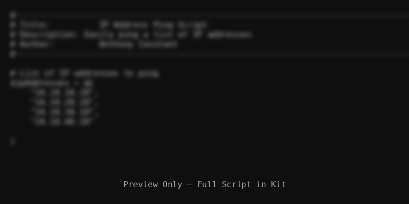 PowerShell Script Preview